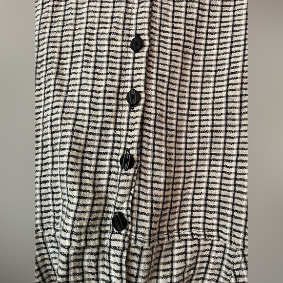 Flax Black and White Patterned Blouse - Picture 4 of 6